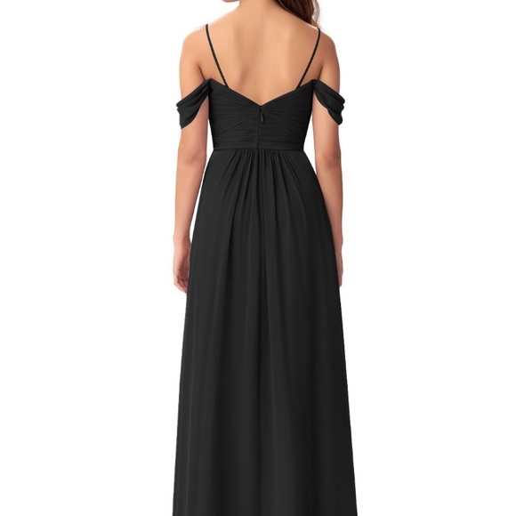 Custom made black Azazie bridesmaid dress. - Picture 4 of 10